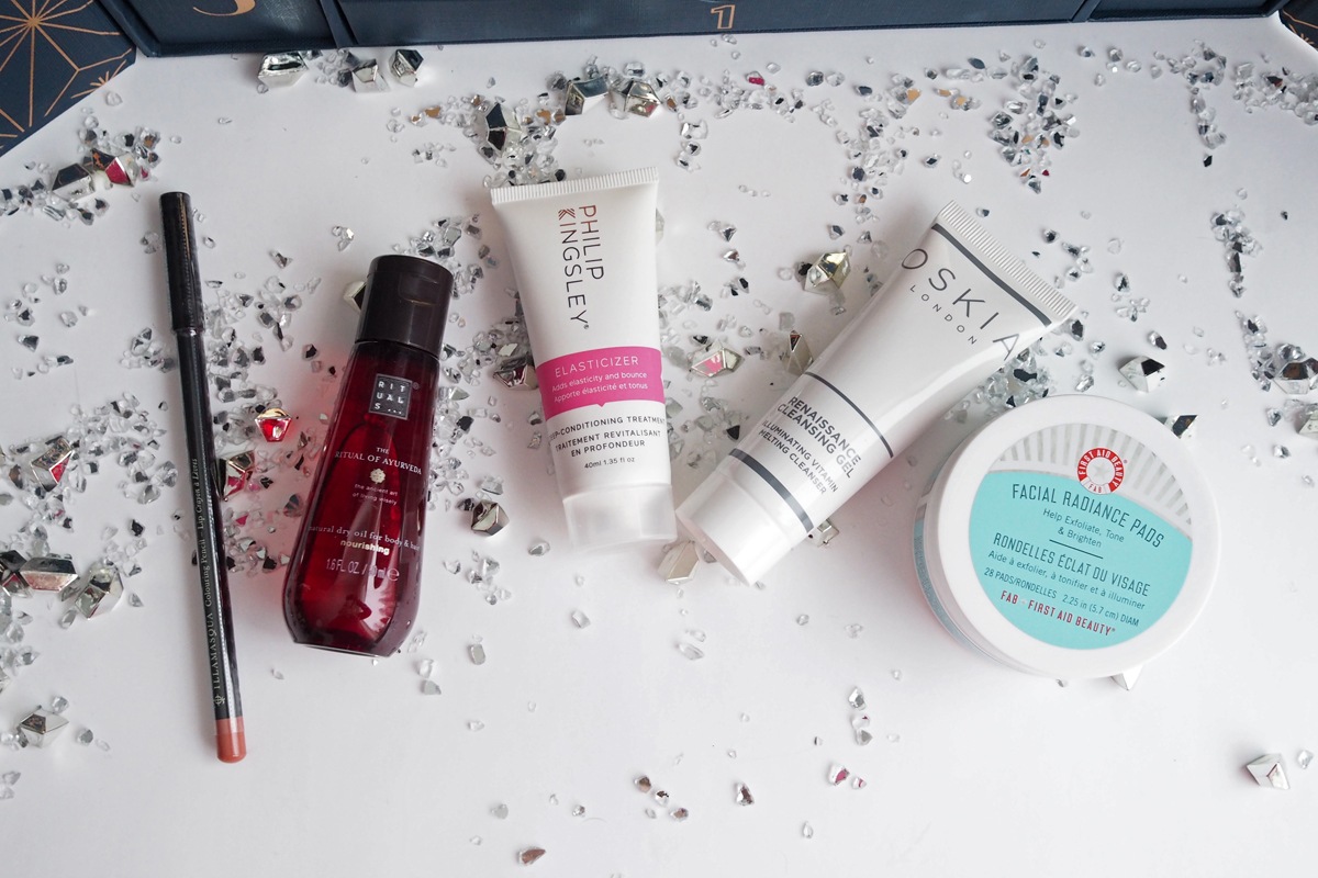 lookfantastic joulukalenterin luukkujen 6-10 sisällöt.